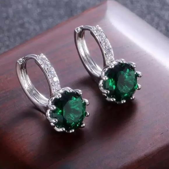 NEW Shining Micro Pave Drop Diamond Earrings - Picture 2 of 2